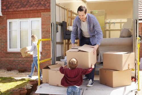 Professional packing and unpacking services in Camden with moving boxes