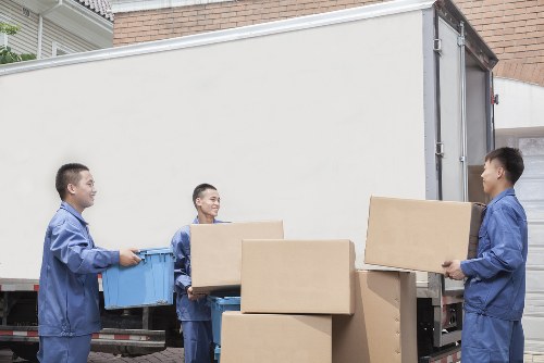 Student moving day in Camden with boxes and careful handling