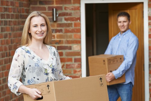 Customer booking a removals service with checklist