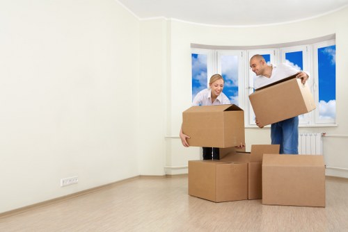 Professional furniture removals in Camden with moving van and careful loading