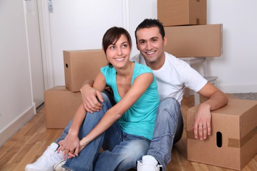 Packed moving truck prepared for a Camden move