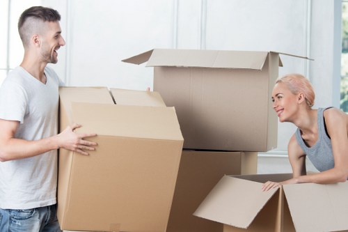 Team carrying out a pre-move risk assessment in a property