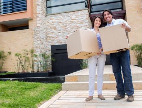 Camden moving van transporting household boxes and furniture